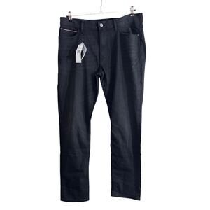 Tommy Hilfiger Men's Black Stretch Slim Denim Jeans Size 36W 32L 36x32 New